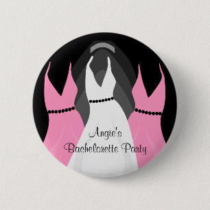 Badge Rond 5 Cm Nuit nuptiale de filles de robes de Bachelorette