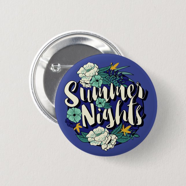 Badge Rond 5 Cm Nuits d'été (Devant & derrière)