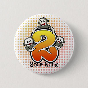 Badge Rond 5 Cm Numéro 2