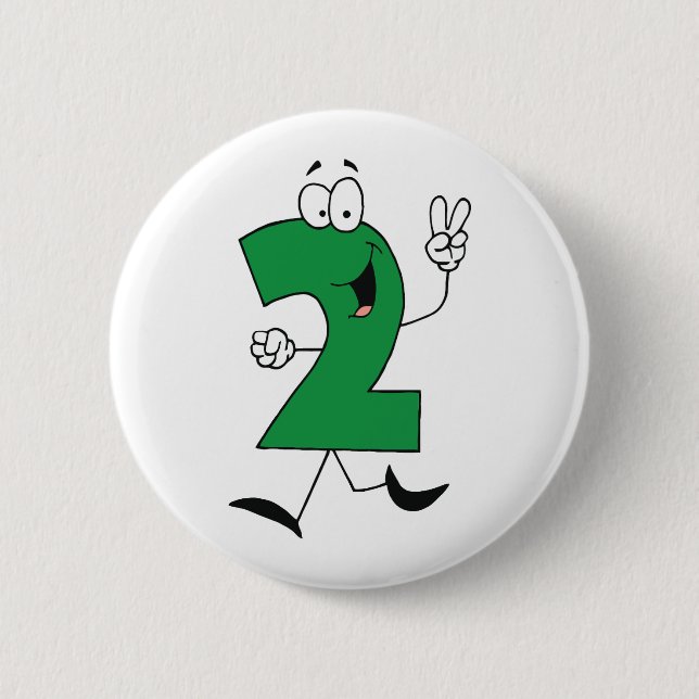Badge Rond 5 Cm Numéro 2e Anniversaire Tshirts et cadeaux (Devant)
