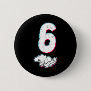 Badge Rond 5 Cm Numéro 67 Correspondant Six Sept 6 7 Mème 6 7 Hall