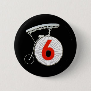 Badge Rond 5 Cm Numéro 6 : Le prisonnier