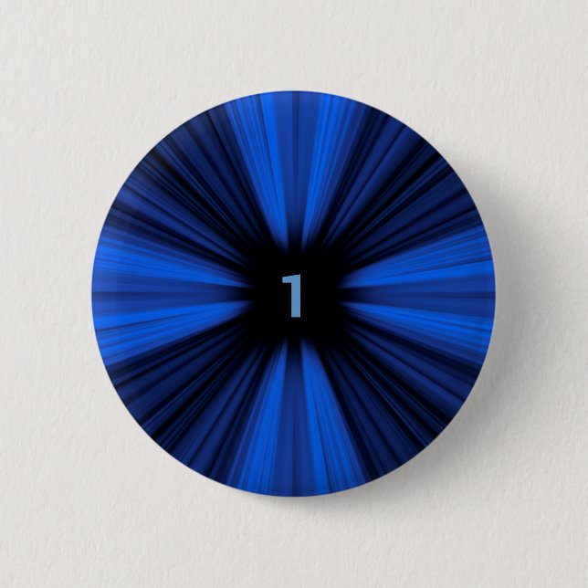 Badge Rond 5 Cm Numéro bleu 1 (Devant)