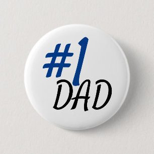 Badge Rond 5 Cm Numéro un papa