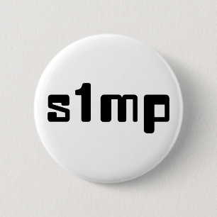 Badge Rond 5 Cm Numéro Un Simp