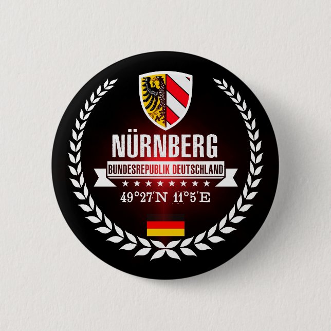 Badge Rond 5 Cm Nuremberg (Devant)
