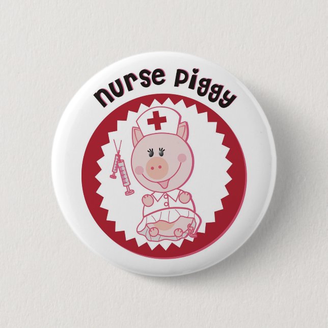 Badge Rond 5 Cm Nurse_Piggy (Devant)