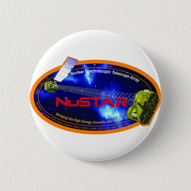 Badge Rond 5 Cm NuSTAR (rangée spectroscopique nucléaire de (Devant)