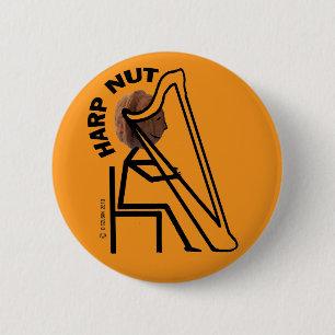 Badge Rond 5 Cm Nut de harpe
