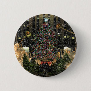 Badge Rond 5 Cm NYC Rockefeller Center
