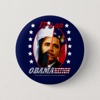 Badge Rond 5 Cm Obam-a-nation (sq)