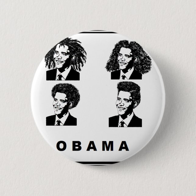 Badge Rond 5 Cm Obama (Devant)