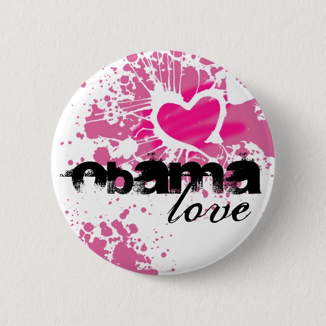 Badge Rond 5 Cm Obama (Devant)