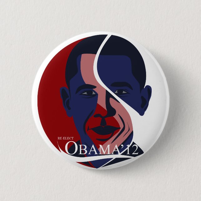 Badge Rond 5 Cm Obama (Devant)