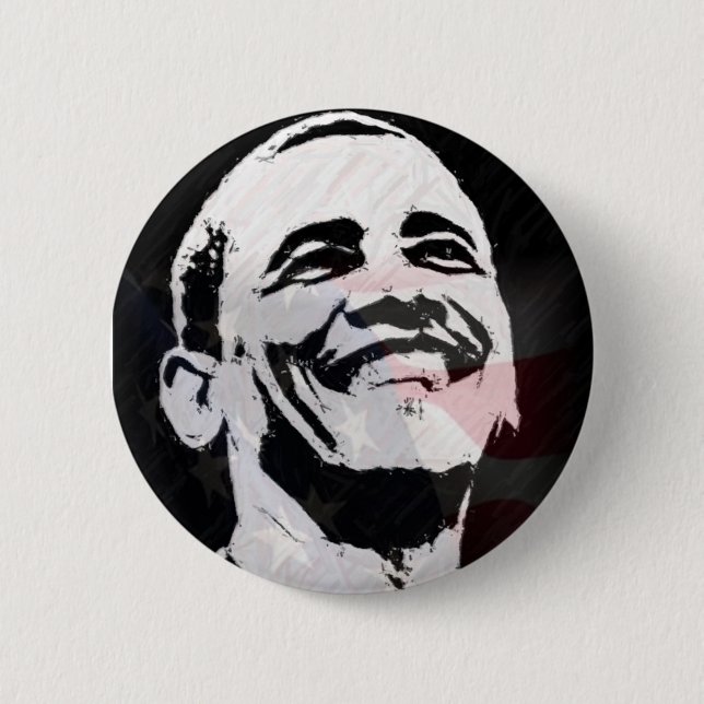Badge Rond 5 Cm Obama44 (Devant)