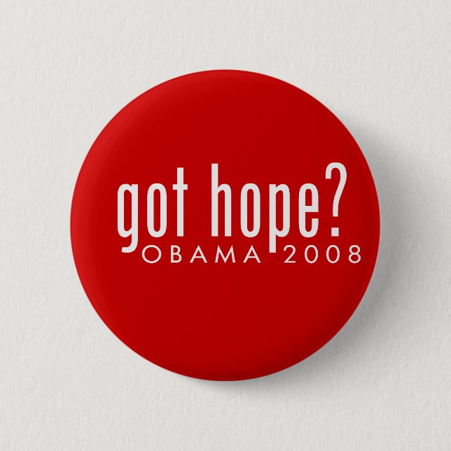 Badge Rond 5 Cm Obama a obtenu l'espoir ? (Devant)