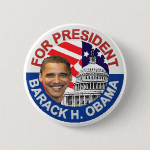 Badge Rond 5 Cm Obama Biden