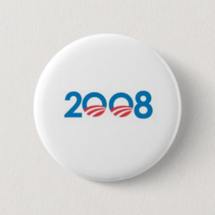 BADGE ROND 5 CM OBAMA BIDEN '08