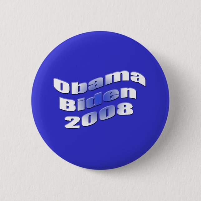 Badge Rond 5 Cm obama biden 2008 (Devant)