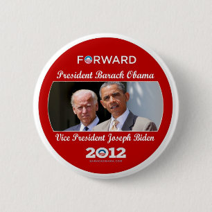Badge Rond 5 Cm Obama/Biden : L'équipe pour vous