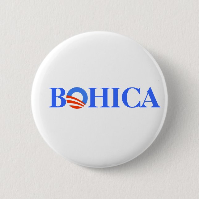 Badge Rond 5 Cm Obama BOHICA (Devant)