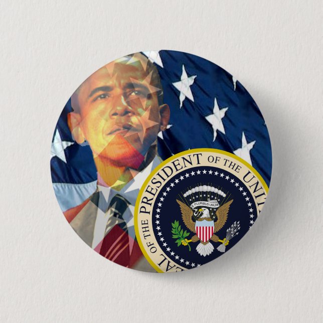 Badge Rond 5 Cm Obama donne 3 (Devant)