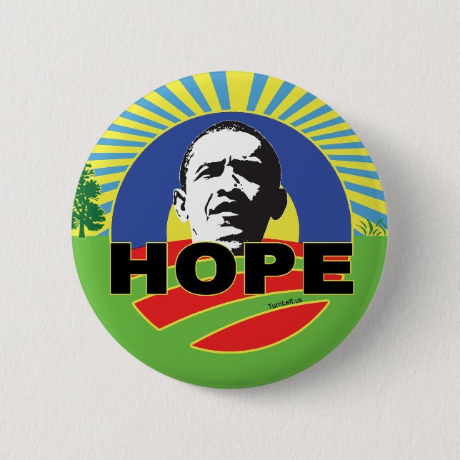 BADGE ROND 5 CM OBAMA ESPE (Devant)