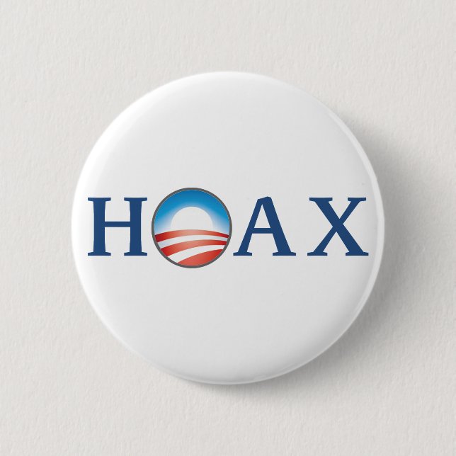 Badge Rond 5 Cm Obama est un CANULAR (Devant)