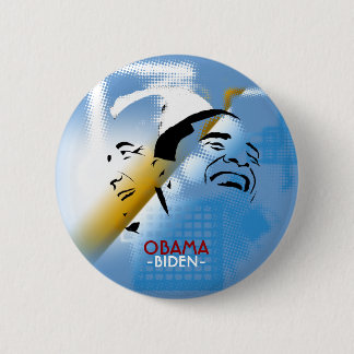 Badge Rond 5 Cm Obama et Biden