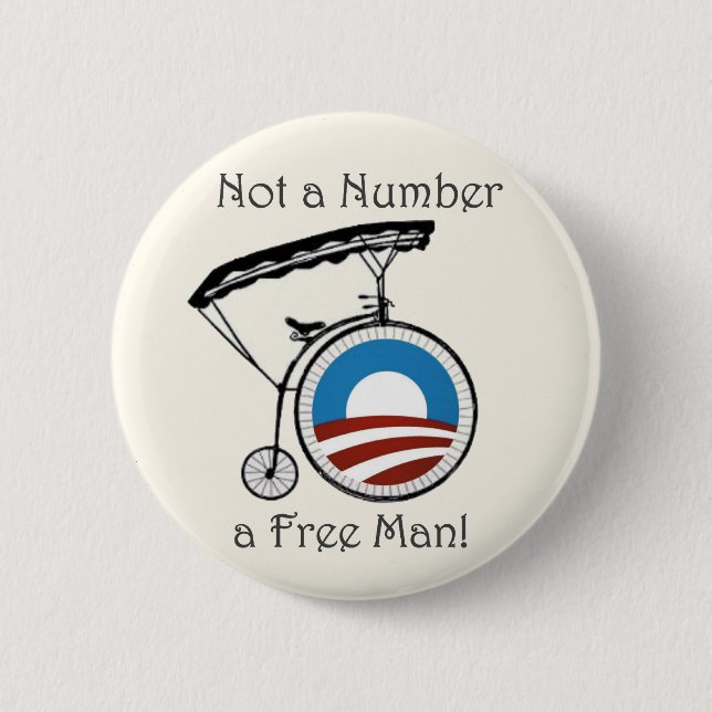 Badge Rond 5 Cm Obama n'est pas un nombre (Devant)