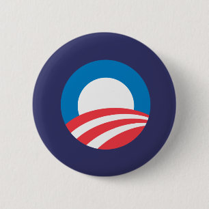 Badge Rond 5 Cm Obama O