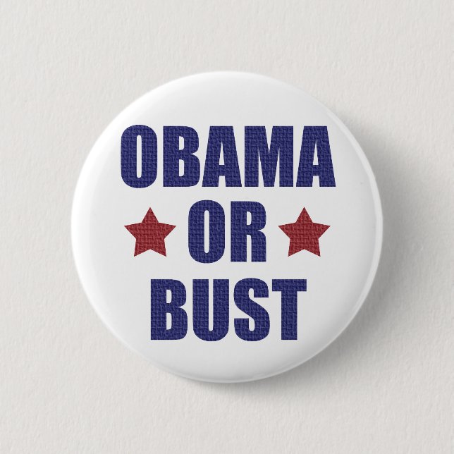 Badge Rond 5 Cm Obama ou bouton de buste (Devant)