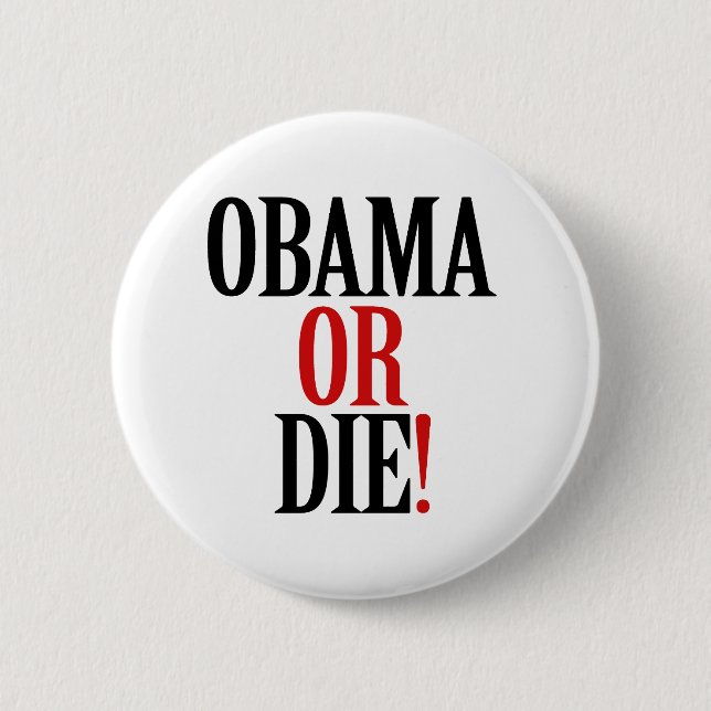 Badge Rond 5 Cm Obama ou Mie (Devant)