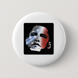 Badge Rond 5 Cm Obama Patriot