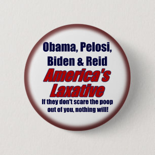 Badge Rond 5 Cm Obama, Pelosi, Biden et Reid