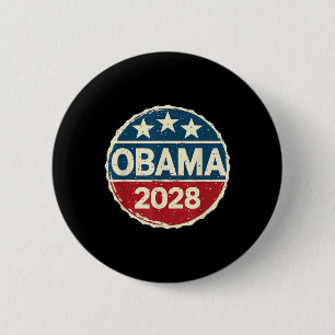 Badge Rond 5 Cm Obama pour le président 2028 Obama 2028