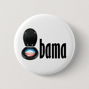 Badge Rond 5 Cm Obama (toilette)