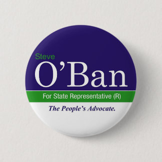 Badge Rond 5 Cm O'Ban pour le représentant d'état. Bouton