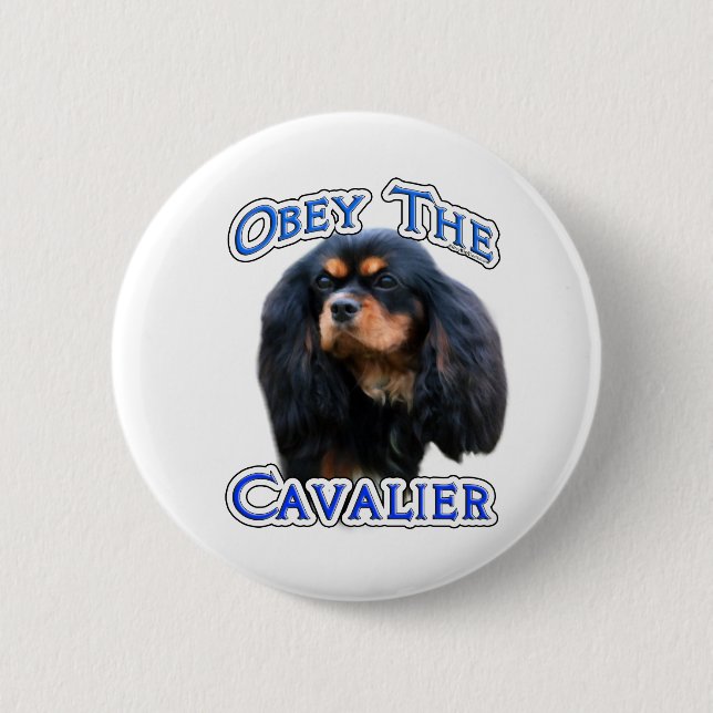 Badge Rond 5 Cm Obéissez au Cavalier - Bouton (Devant)
