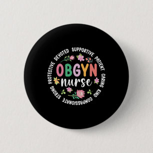 Badge Rond 5 Cm Obgyn Nurse Appréciation Circle Obgyn Nurse Obgyn