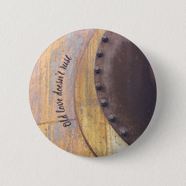 Badge Rond 5 Cm Objet métallique rouillé (Devant)