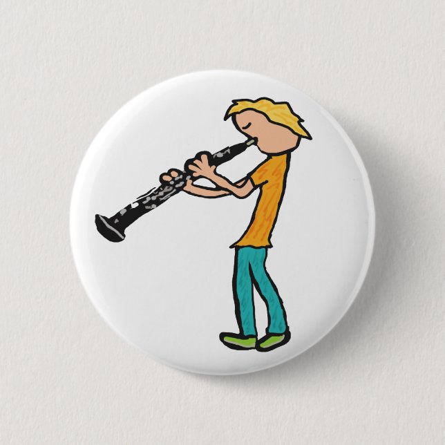 Badge Rond 5 Cm Oboe (Devant)