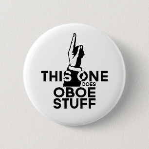 Badge Rond 5 Cm Oboe Stuff - Funny Oboe Music