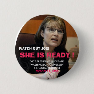 BADGE ROND 5 CM OBSERVEZ JOE, PRÉSIDENTIEL VICE…
