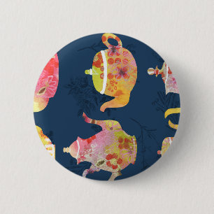 Badge Rond 5 Cm Obsession du thé