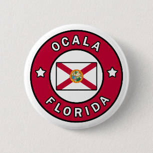 Badge Rond 5 Cm Ocala Floride