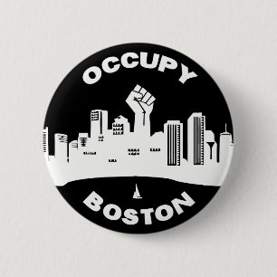 Badge Rond 5 Cm Occupez Boston