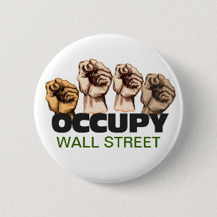 Badge Rond 5 Cm Occupez Wall Street