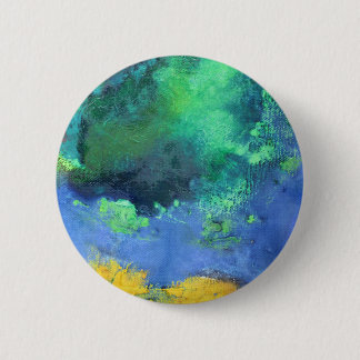 Badge Rond 5 Cm Océan Emeraude marin en aquamarine