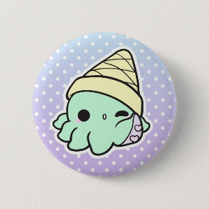 Badge Rond 5 Cm Octi-Crème